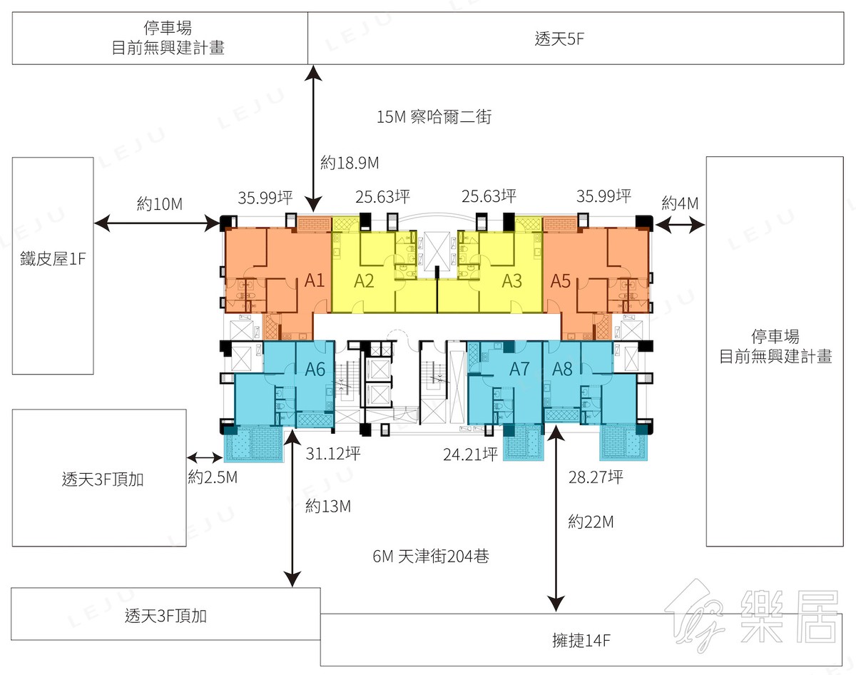 棋琴22重奏-標準層平面圖