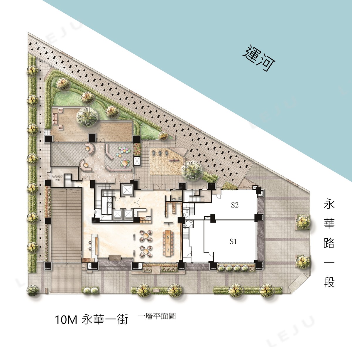 鑫左岸一樓平面圖