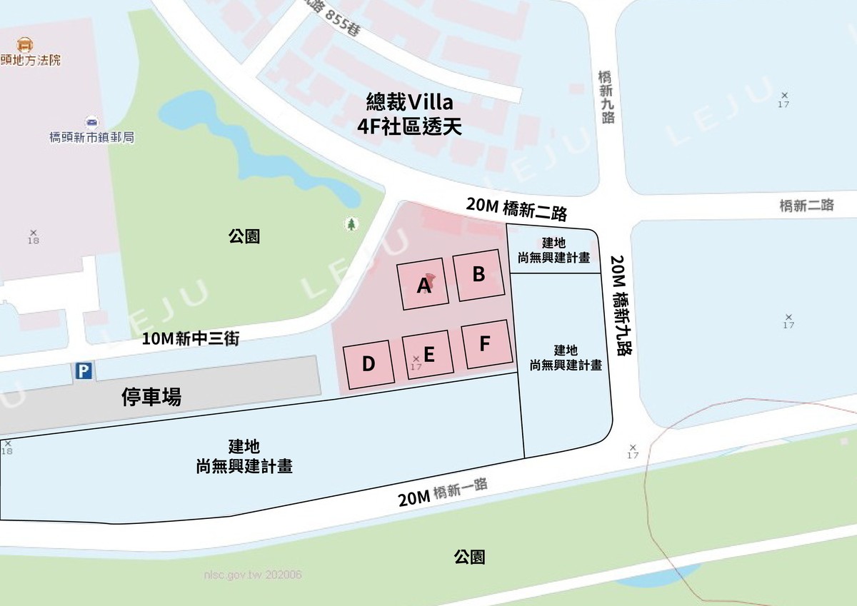 欣橋之心地域圖