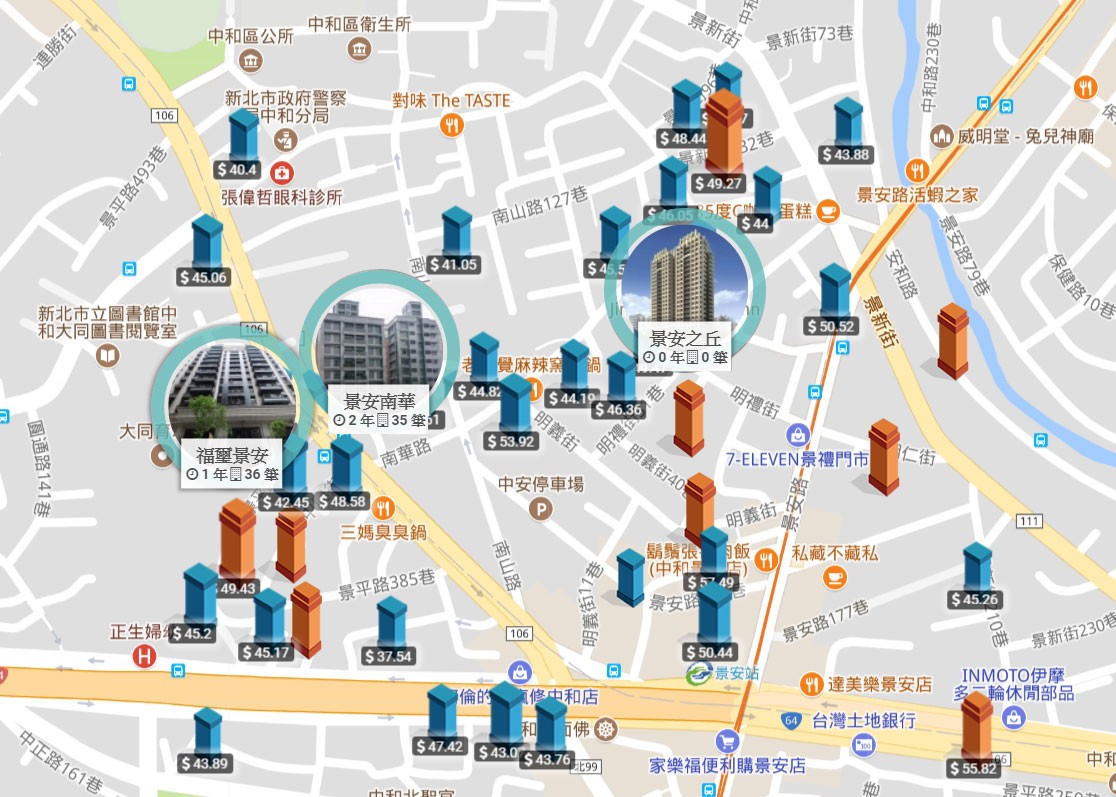 中和_玖原君邸_中和景安站實價登錄圖