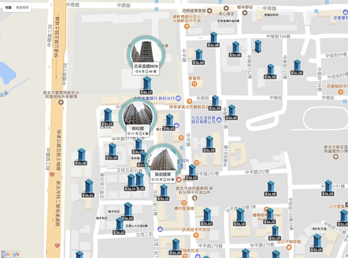 中平地圖