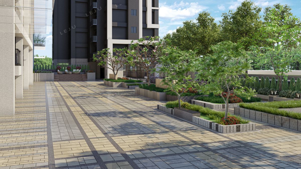 中庭花園示意圖