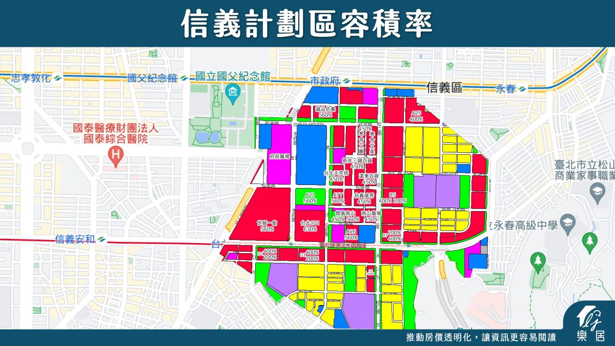 信義計畫區容積率
