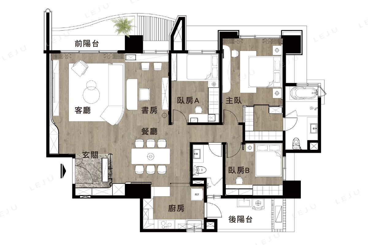 遠雄錸儷傢配圖