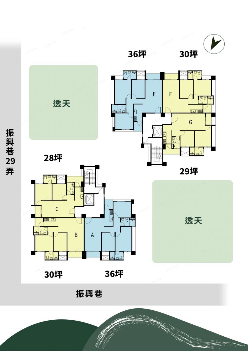 知寓標準層平面圖