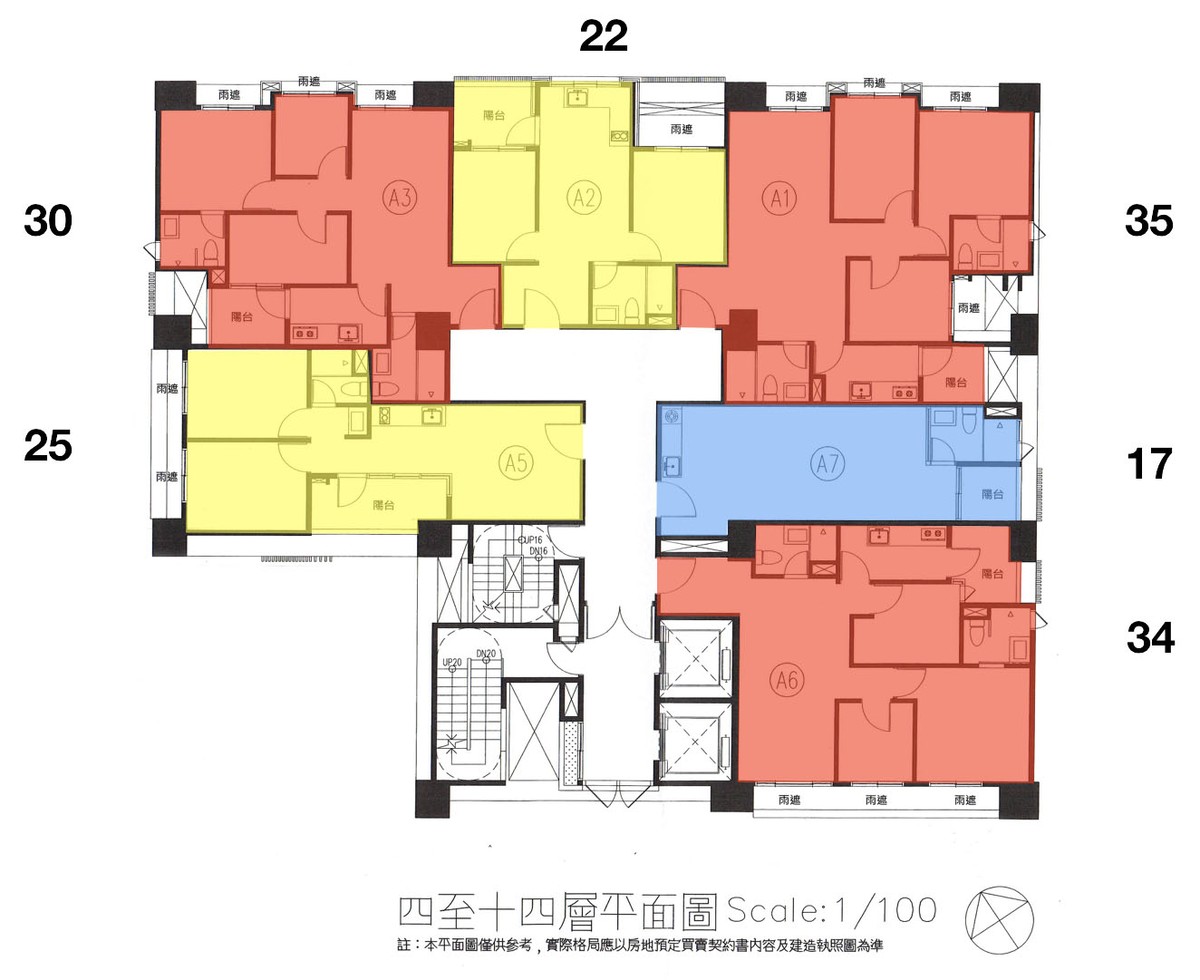 友座紳鄰-標準層平面圖