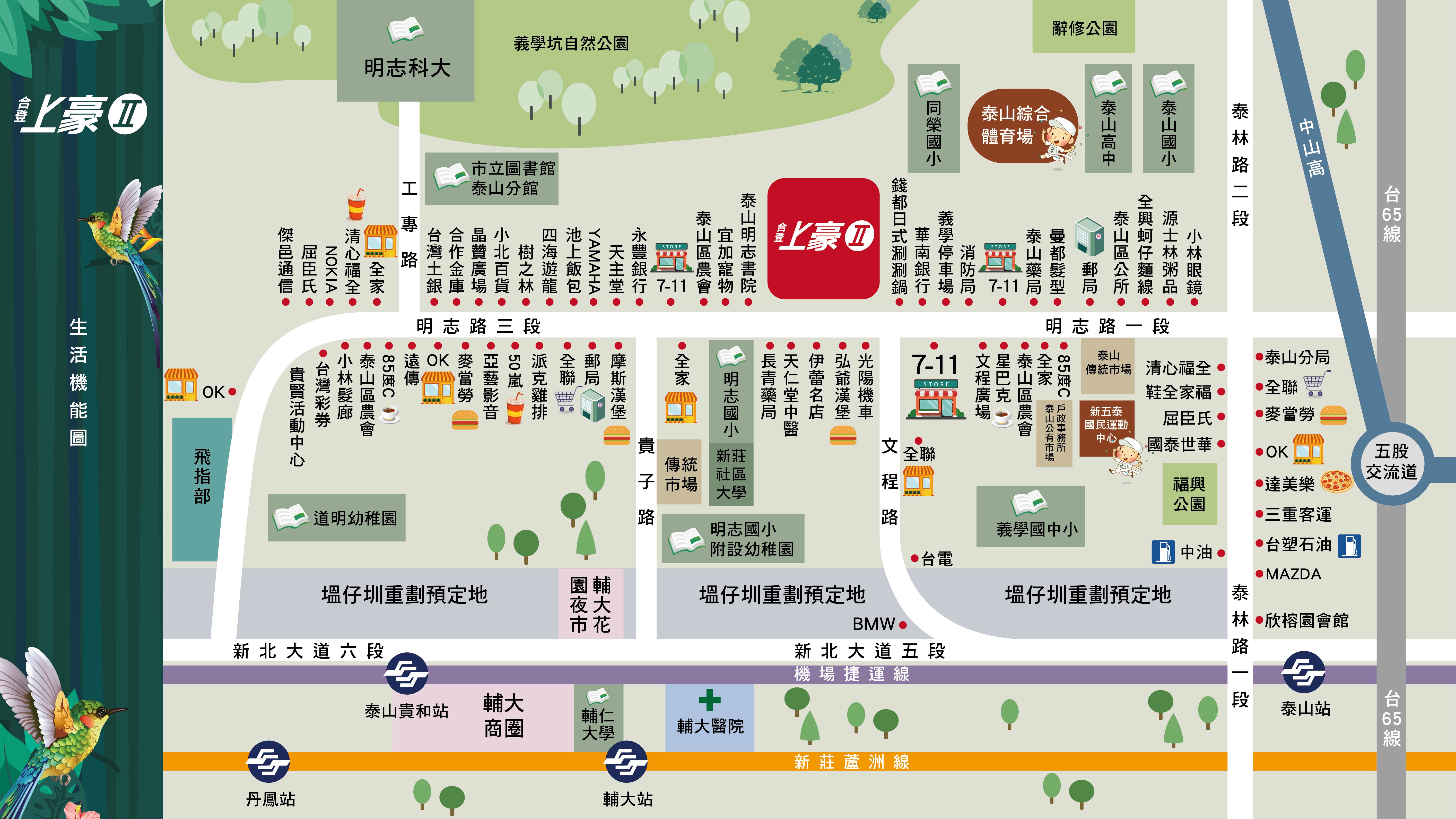 合登上豪生活機能圖