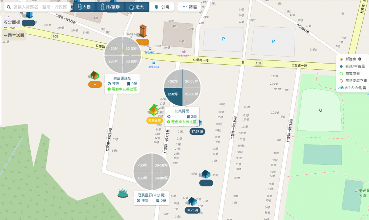 周邊相似透天建案圖