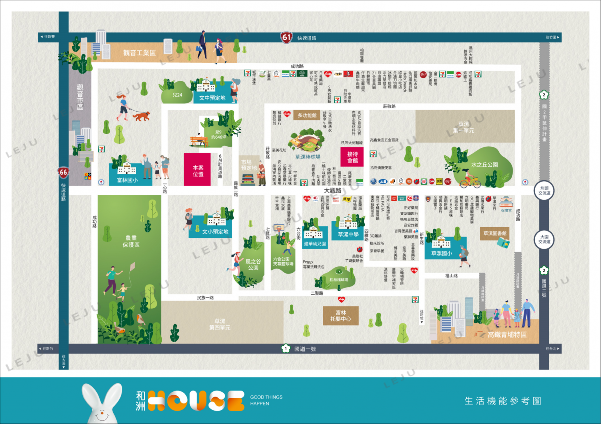 和洲HOUSE生活機能圖