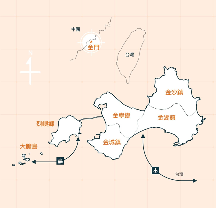 金門分區圖