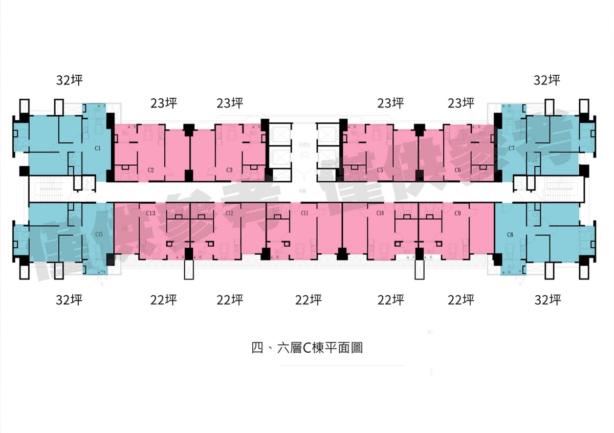 夢幻誠C棟標準層平面圖
