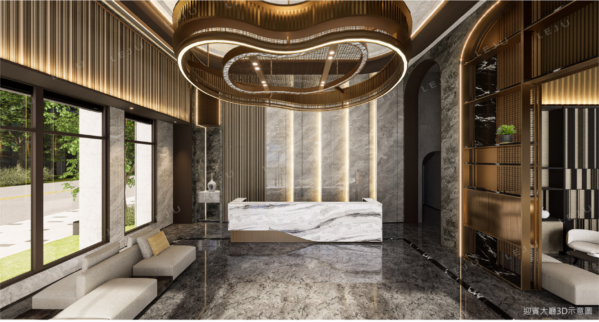 【聚富粼粼】迎賓大廳3D示意圖