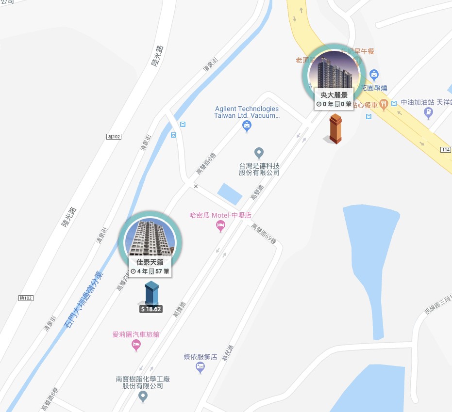 央大麗景-中壢交流道左側