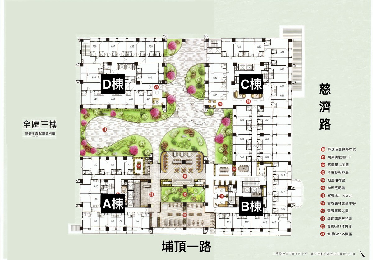 富春居全區3樓平面圖
