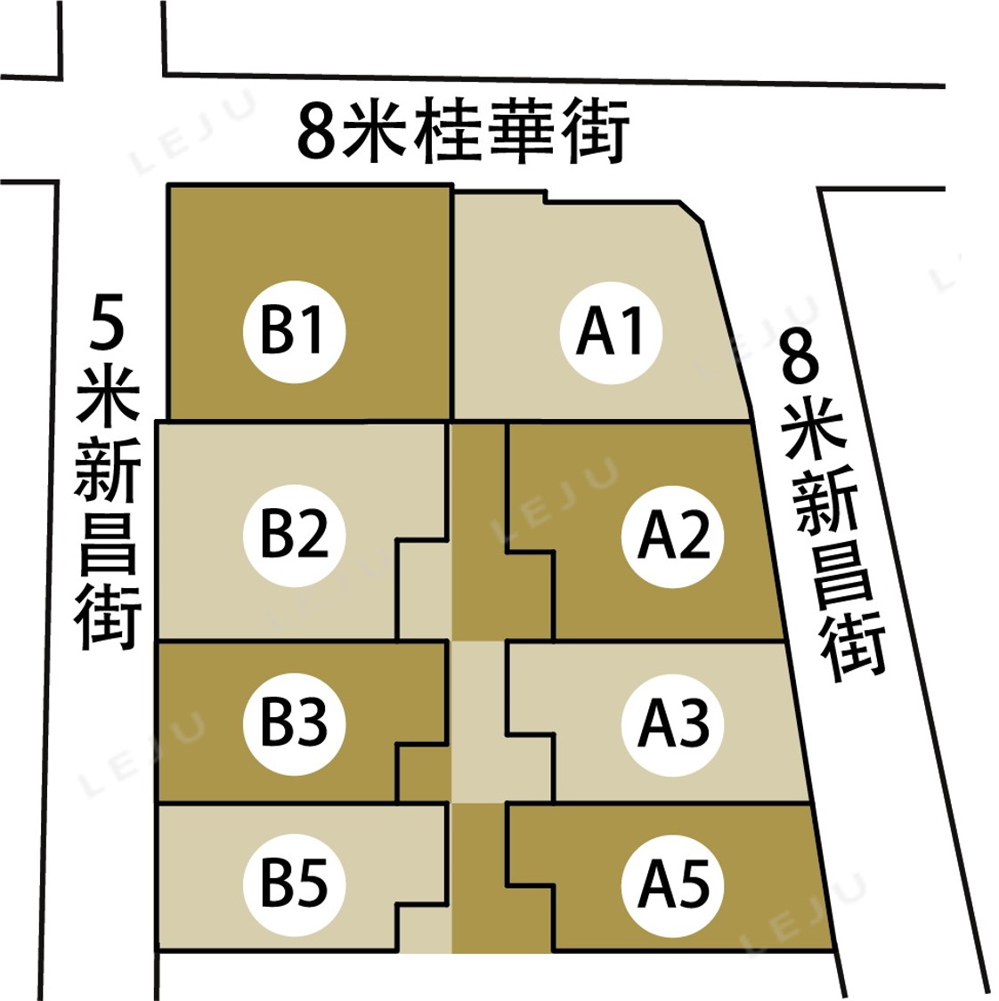 透天全區分布圖
