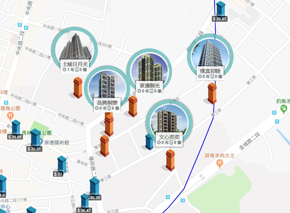 土城日月光_實價登錄圖_暫緩重劃區