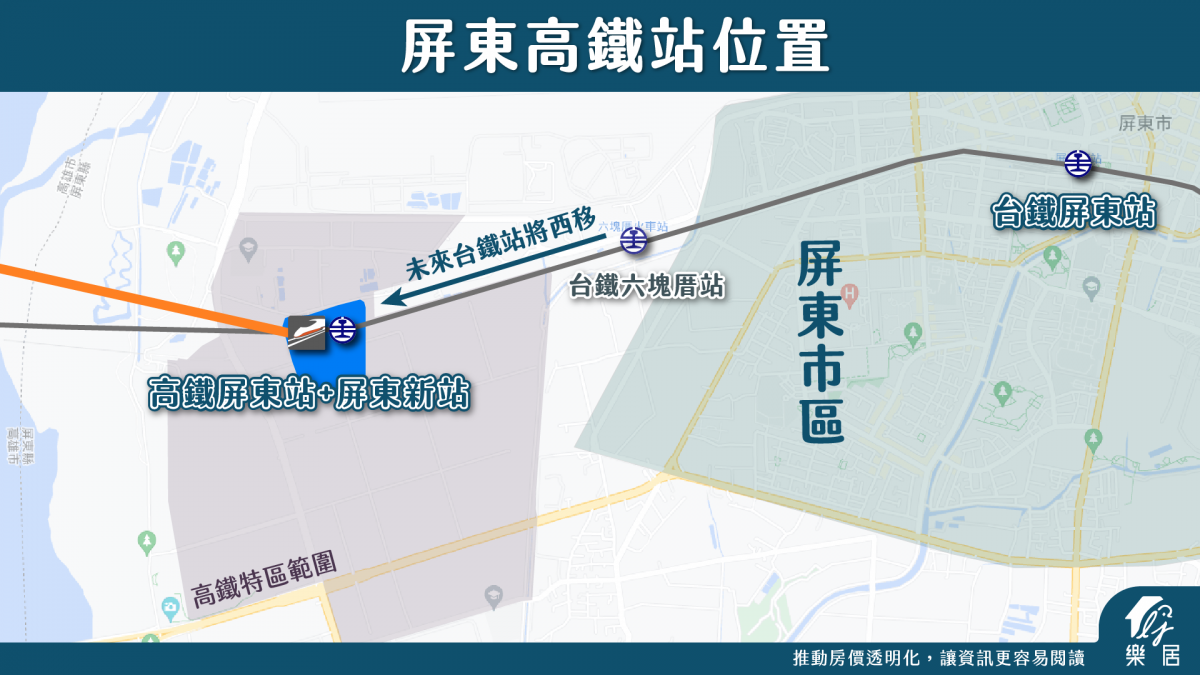 屏東高鐵站位置
