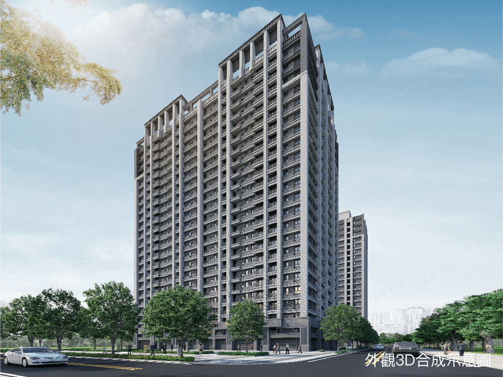 龍騰市政大道 外觀3D圖