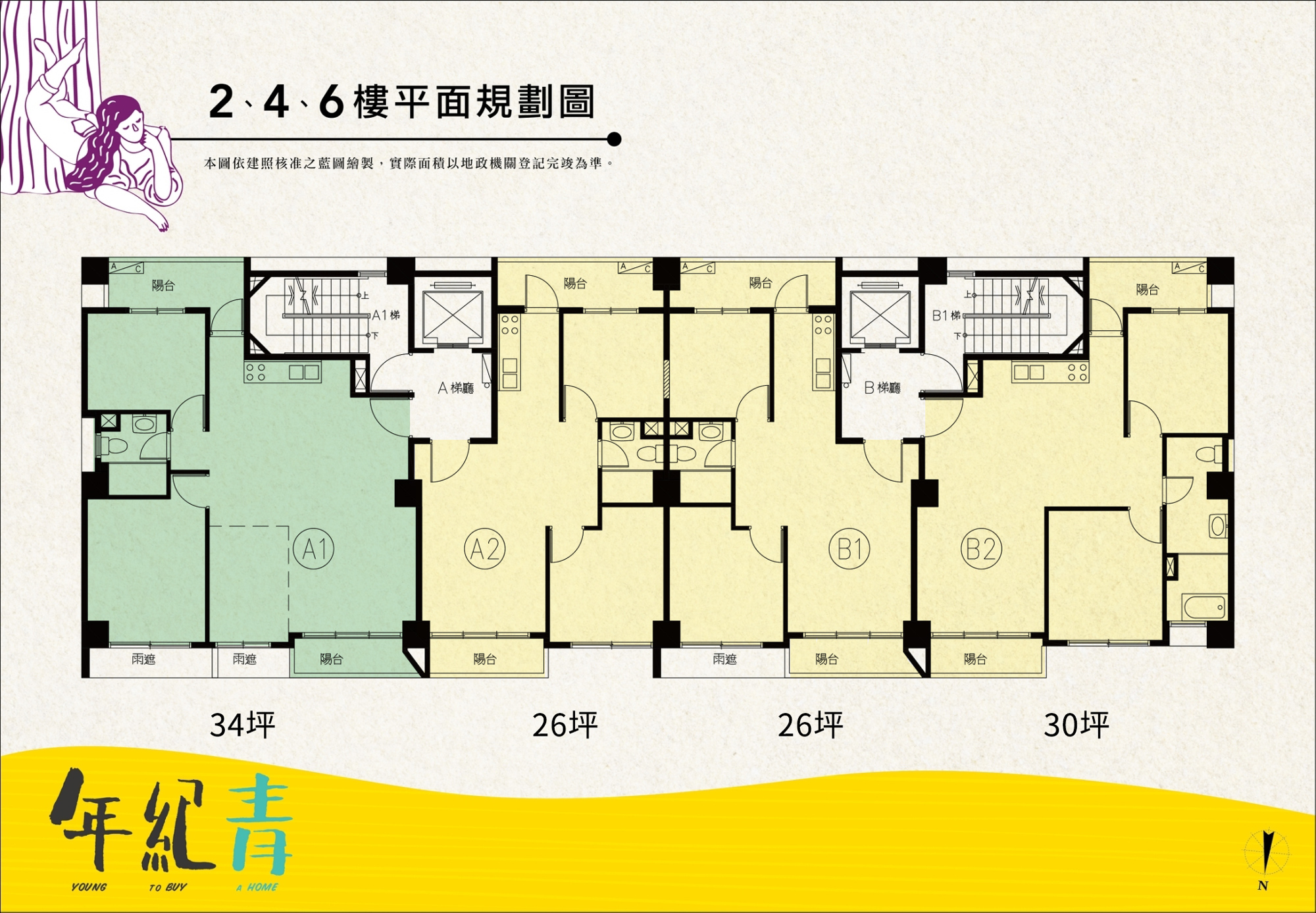 年紀青標準層平面圖