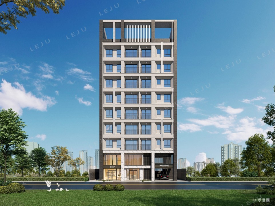 【新竣旭境】外觀3D示意圖