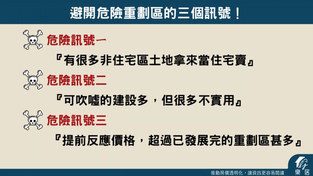 避開危險重劃區的三個訊號