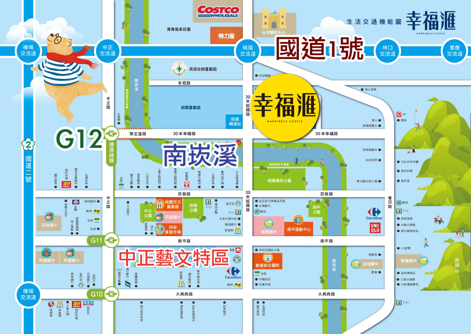 合雄幸福滙  生活機能圖