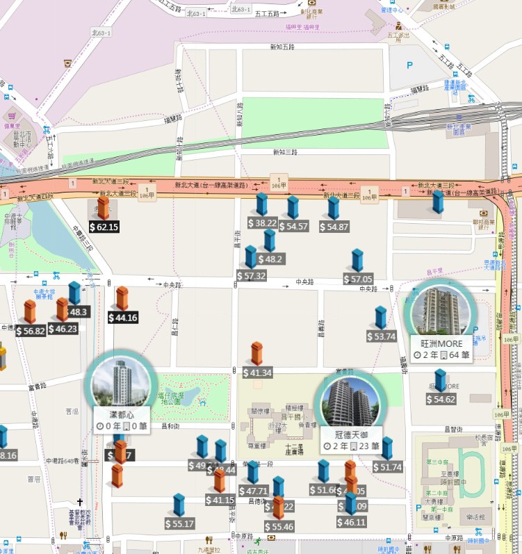 新北產業園區站周邊建案