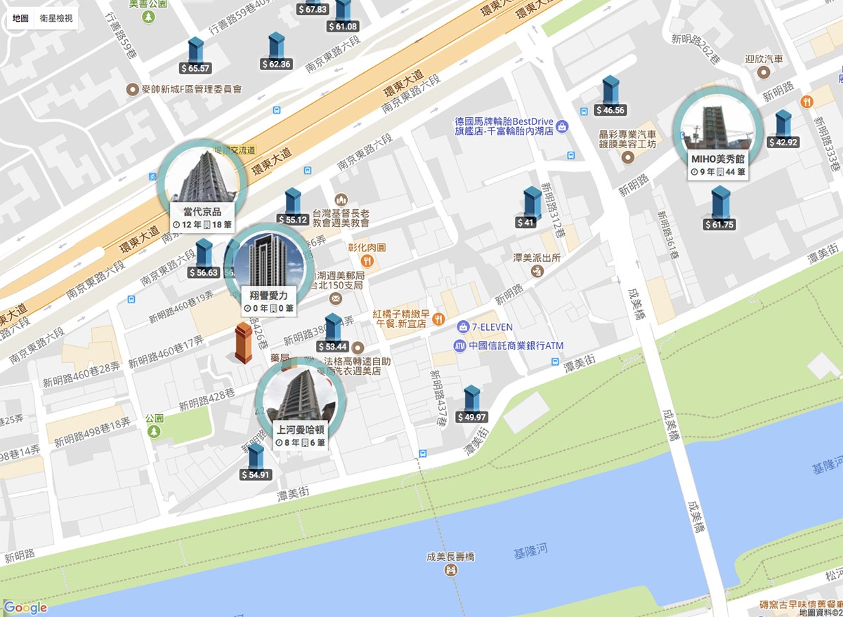 新明路地圖