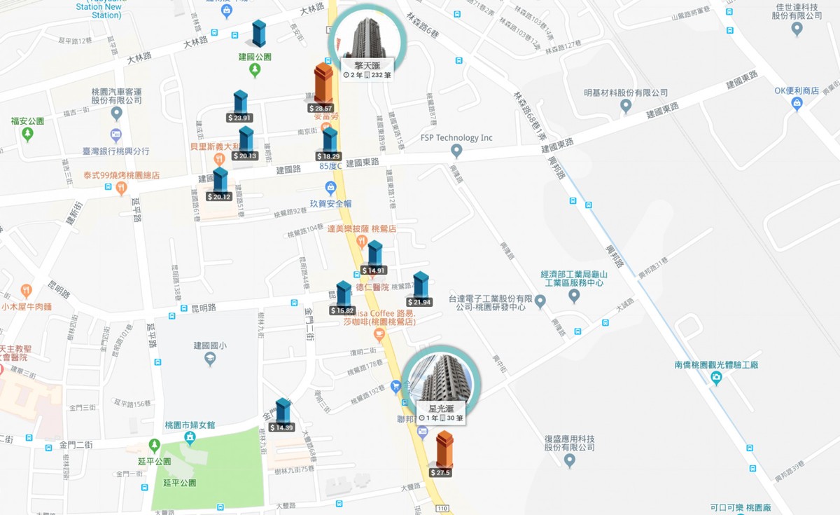 新潤幸福莊園2_實價登錄_桃鶯路商圈
