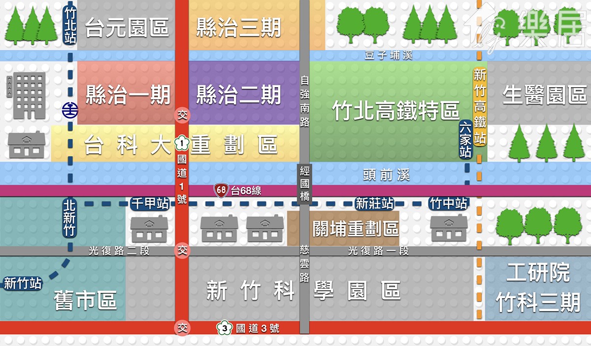 新竹區域地圖