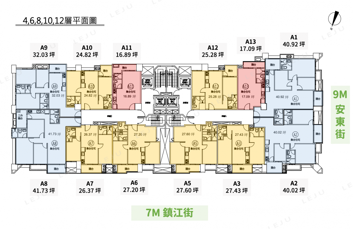 易德聚 標準層平面圖