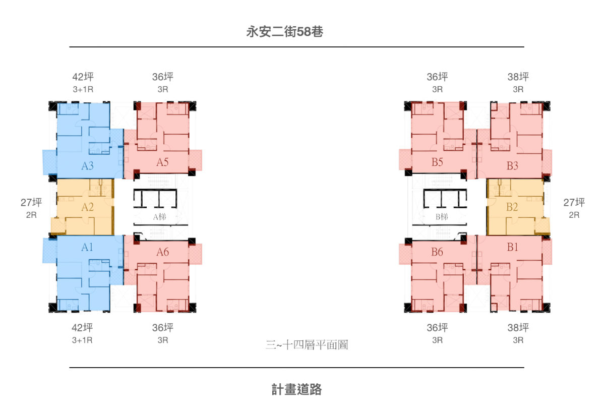 【春福開緒】標準層平面圖