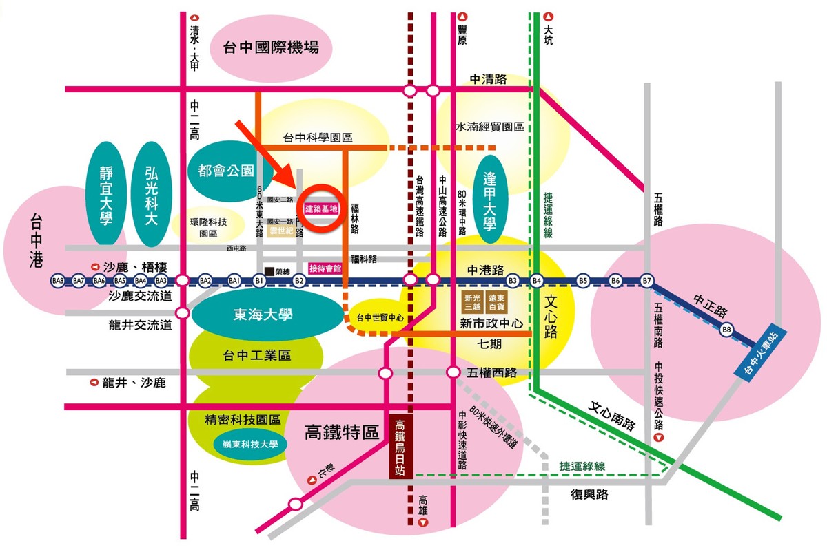 太子W時代 地理位置圖