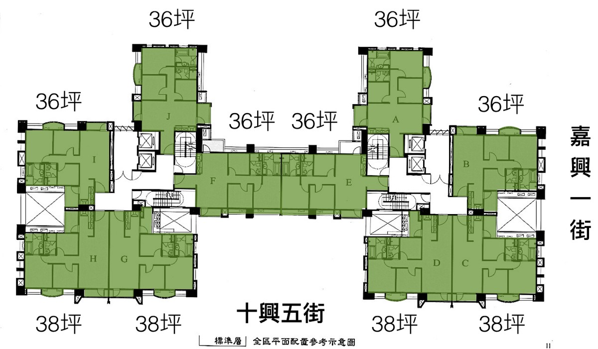 椰林賞標準層平面圖