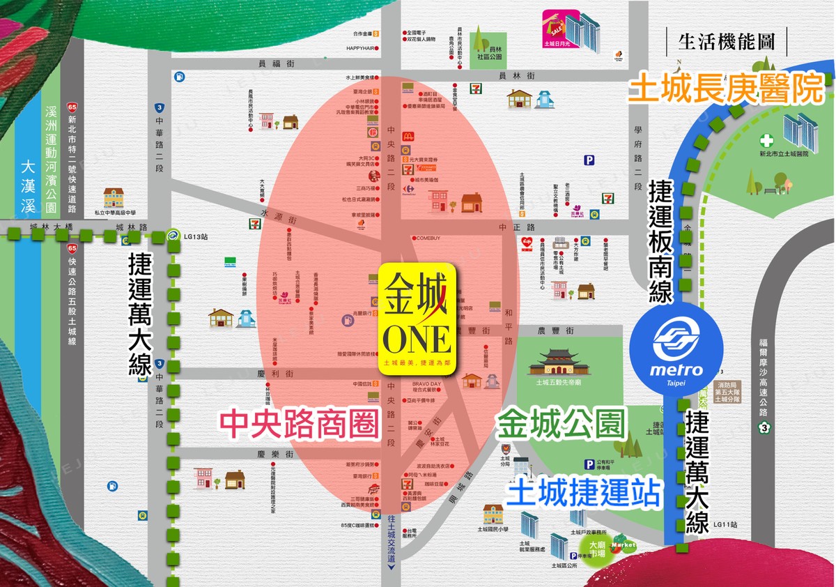 金城ONE 生活機能圖