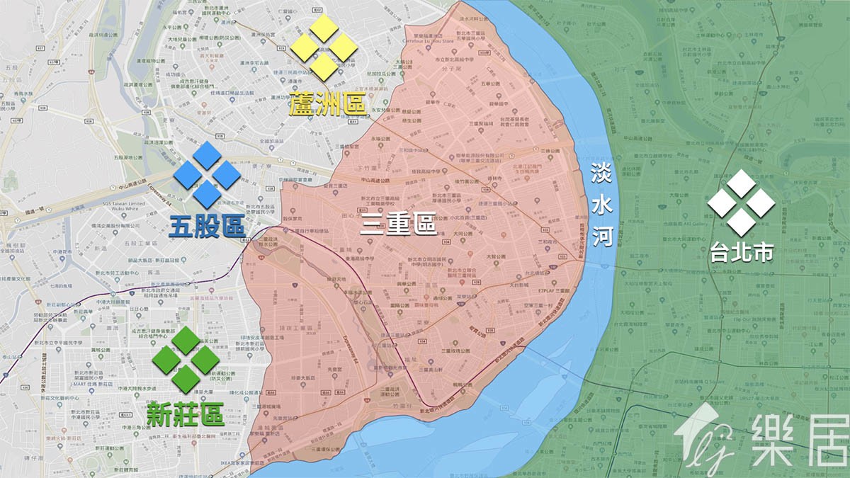 三重區地理位置