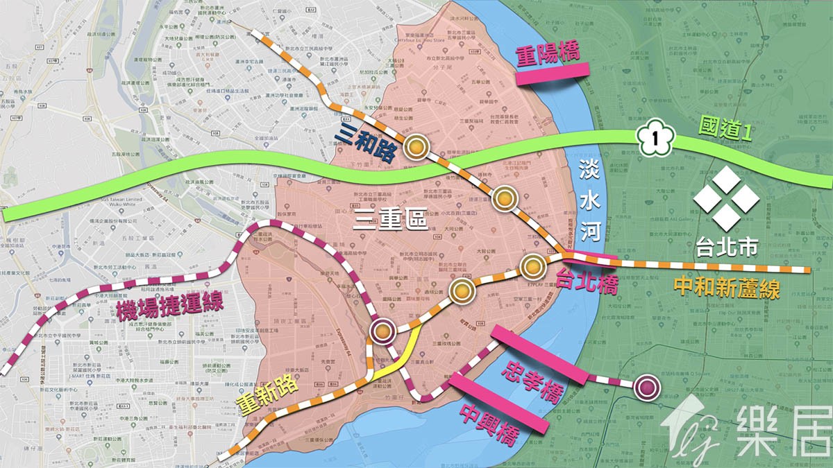 三重區交通動線