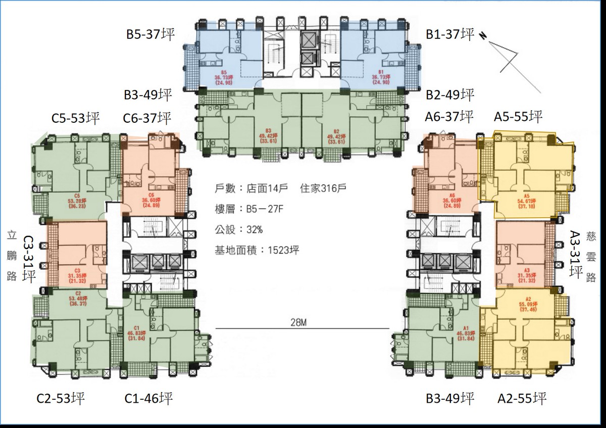 東方明珠坪數平面