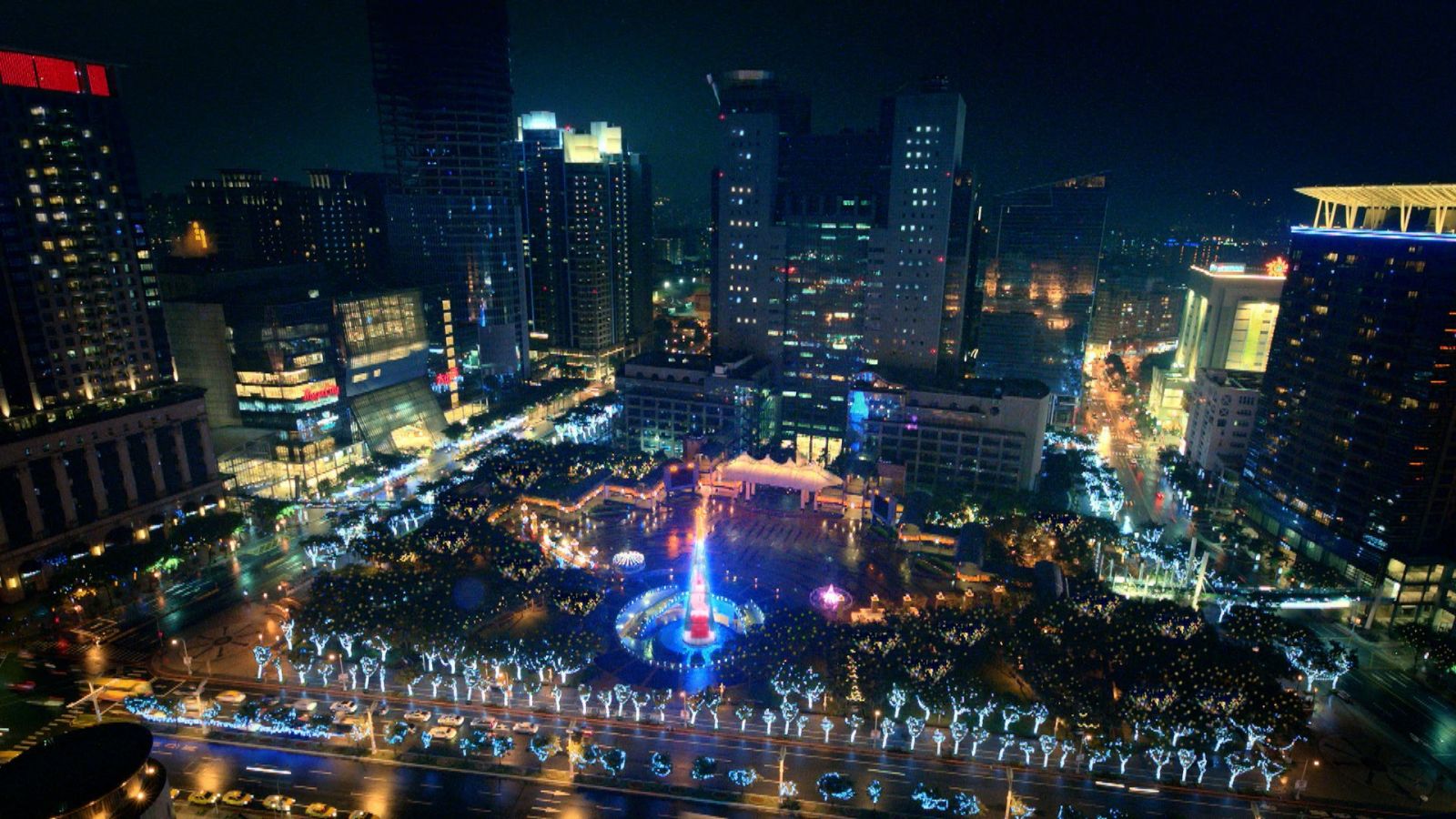 板橋市民廣場夜景