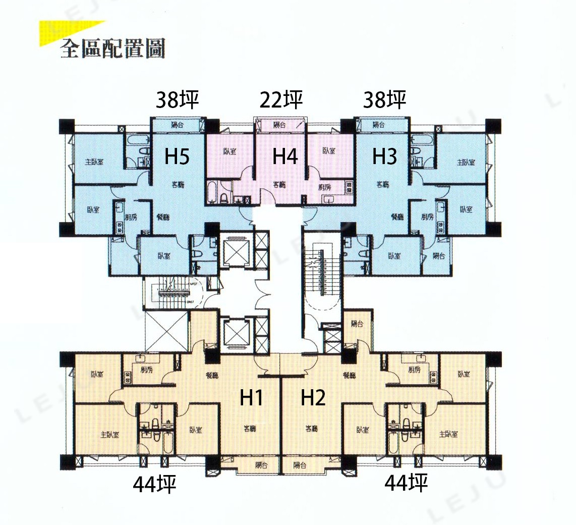 新店寶 標準層平面圖