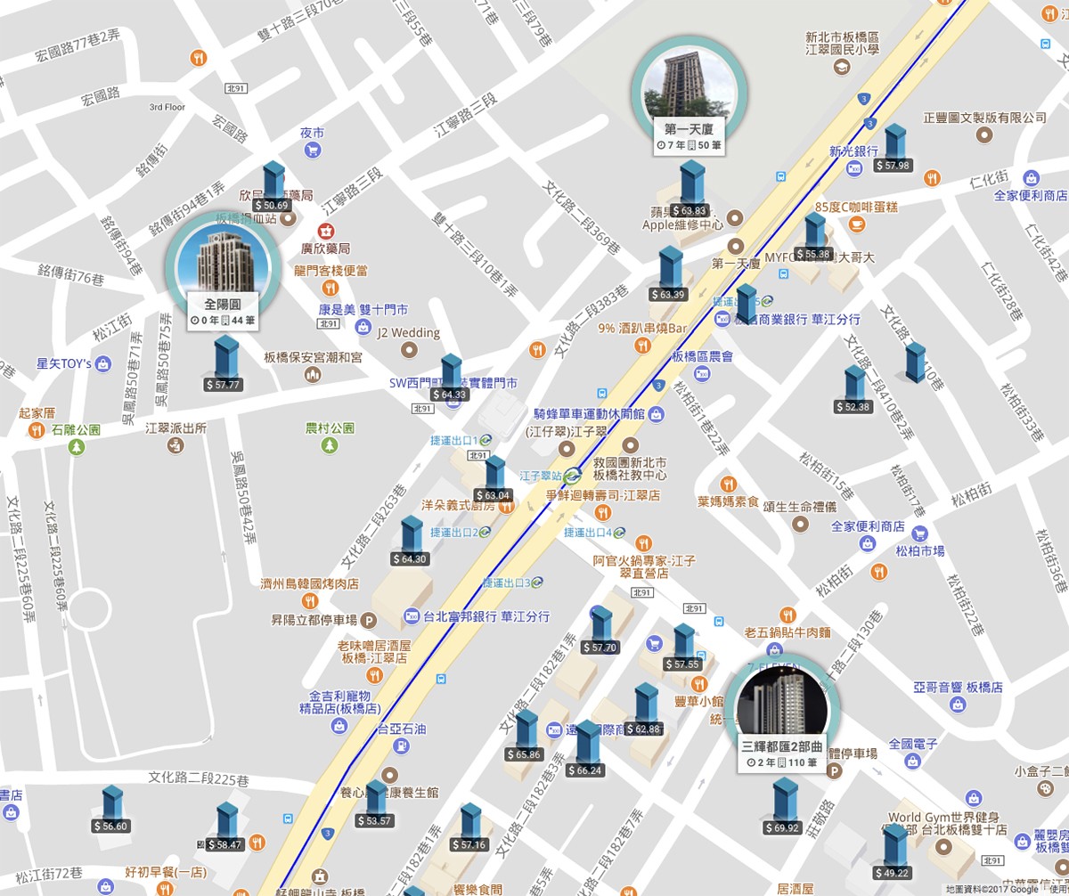 江翠地圖