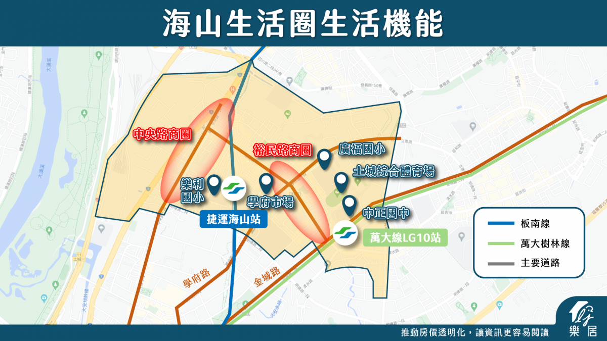 海山生活機能圖