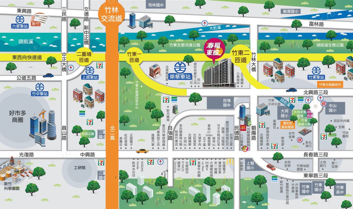 春福東綻生活機能圖