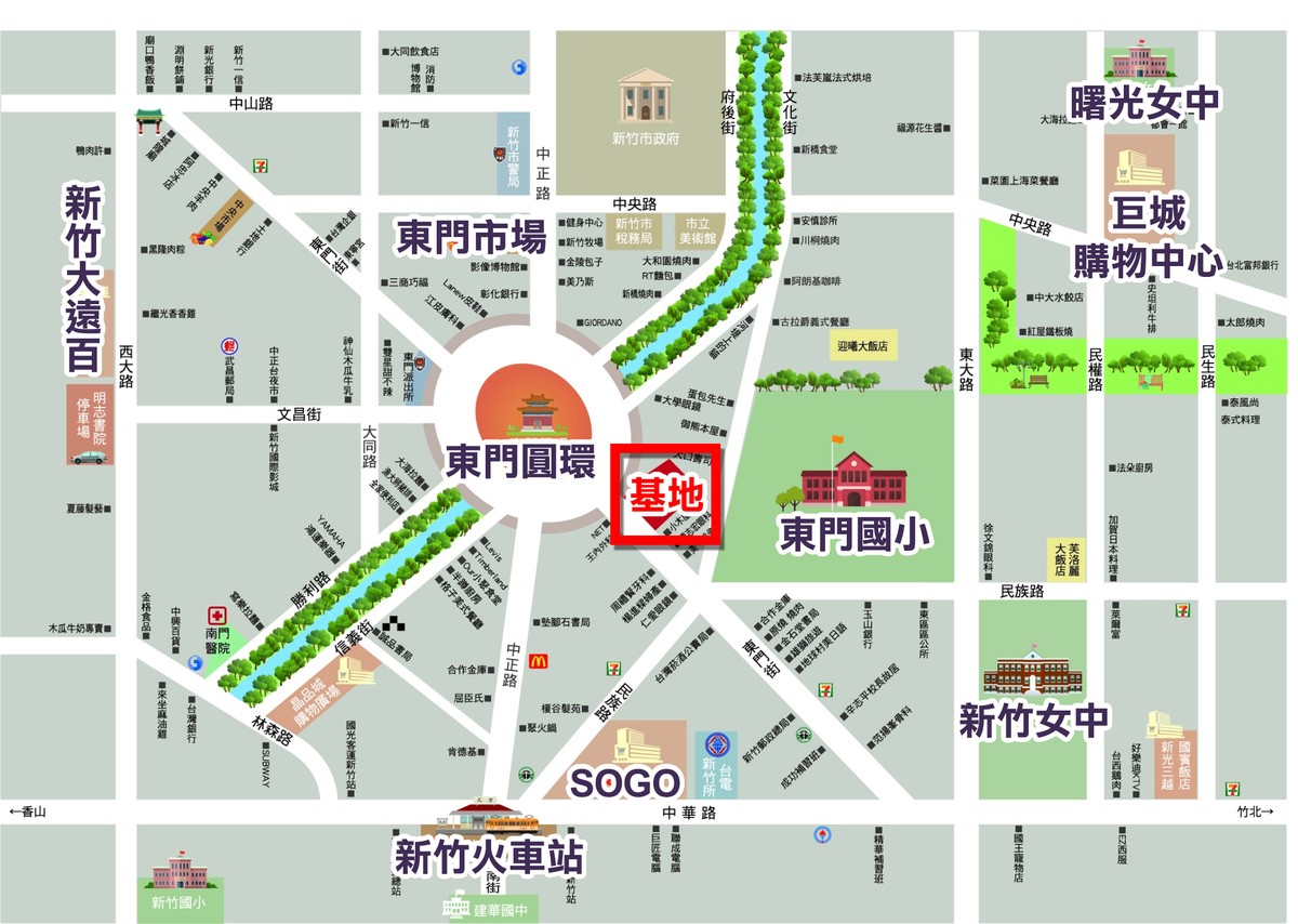 東城100生活機能圖