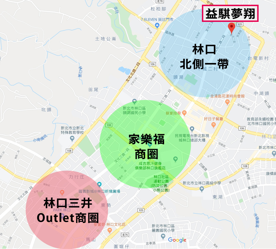 益騏夢翔區域圖