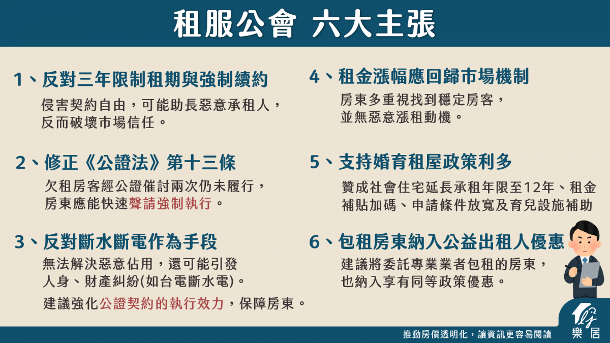 租福公會 六大主張