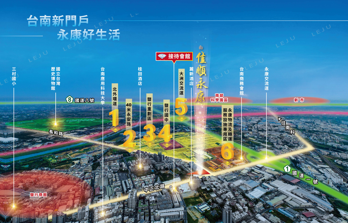 佳順永康空拍圖