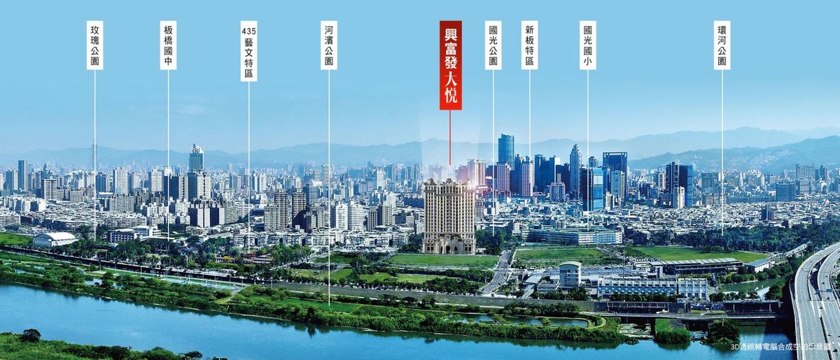 板橋_興富發大悅_空拍機能圖