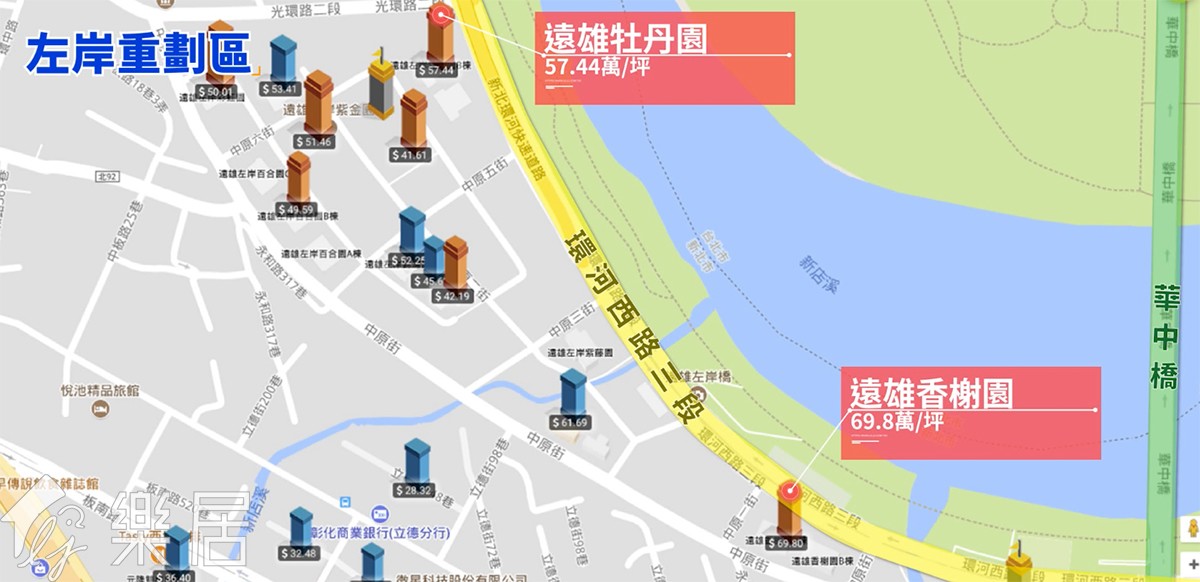 左岸地圖