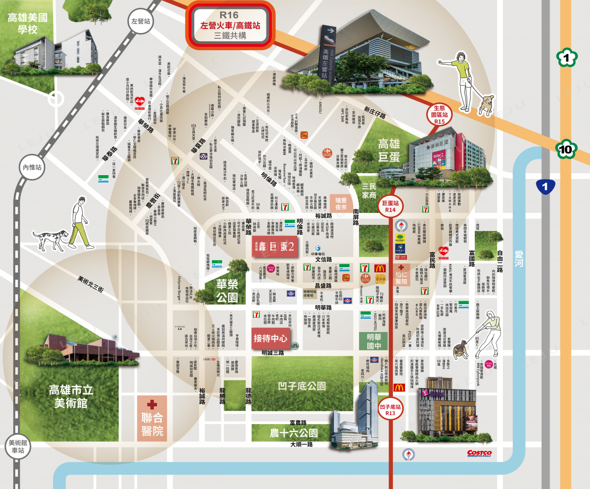 鑫巨蛋2生活機能圖
